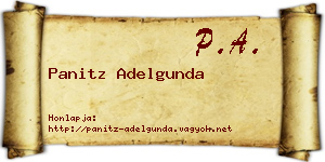 Panitz Adelgunda névjegykártya